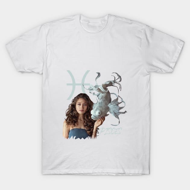 Pisces T-Shirt by Renasingsasong